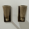 Lucca Studio Rowan Walnut and Bronze Sconces 68925