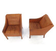 Pair of Borge Mogensen Leather Chairs 3313