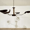 Limited Edition Wood and Bronze Chandelier 78416