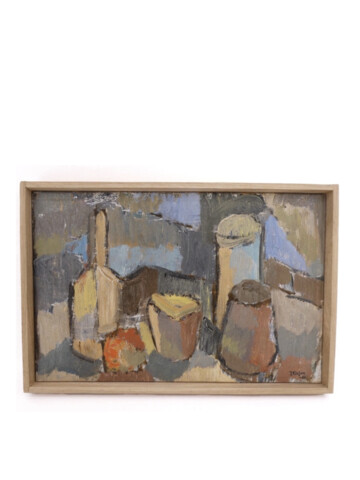 Swedish Cubist Style Oil Painting 65668