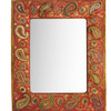 19th Century Embroidered Mirror 29023