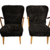 Pair of Swedish 1930's Shearling Armchairs 72860