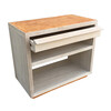 Limited Edition Oak and Leather Night Stand 34272
