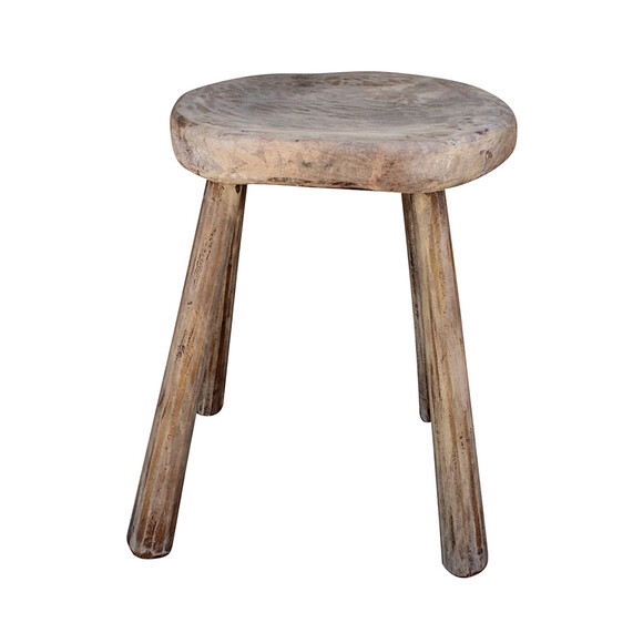 French Wood Primitive Stool 29477