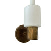 Pair of Fog & Morup Brass and Opaline Shade Sconces 78124