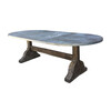 Limited Edition Oval 19th Century Zinc Top Dining Table 67019