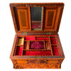 Vintage English Inlaid Wood Box 74478