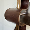 Pair of Lucca Studio Currier Sconces in Bronze and Leather 74415