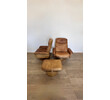 Pair of DeSede  Swivel Leather Chairs and Ottoman 74540