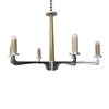 Lucca Studio Porto Oak and Stainless Chandelier 74151