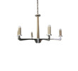 Lucca Studio Porto Oak and Stainless Chandelier 74151