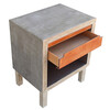 Limited Edition Oak and Saddle Leather Night Stand 28237