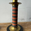 A Pair of 1930's Deco Brass and Bakelite Candlesticks 78990