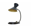 French 1940's Black Leather Desk Lamp 20864
