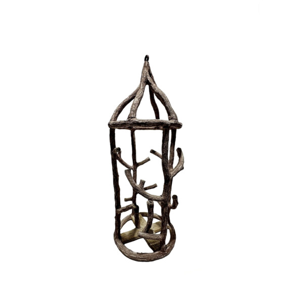 Highly Decorative French 19th Century Faux Bois Hanging Lantern 73642