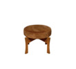 Danish 1960's Stool with Suede Cushion 65939