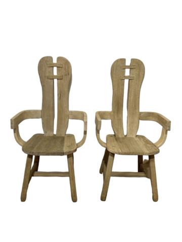 Pair of Oak 1970's Dining Chairs from De Puydt 66924