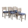 Set of (6) French Oak Dining Chairs 22732