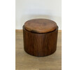 Lucca Studio Douglas Oak and Leather Top Ottoman/Stool 74805