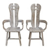 Pair of French Sculptural Arm Chairs 25438