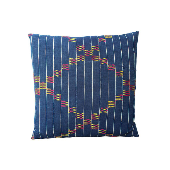 19th Century African Indigo Textile Pillow 28309