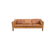Danish 3- Seater Leather Sofa 28905