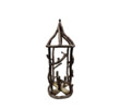 Highly Decorative French Faux Bois Hanging Lantern 74394