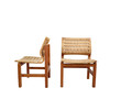 Set (6) Danish Oak and Cord Seat Chairs 20952