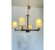 Lucca Studio Hardin Chandelier (6 arm) Parchment Shades 71338