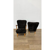 Pair of Swedish 1930's Shearling Armchairs 72860