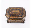 Antique Chinese Black Lacquer Box 55928