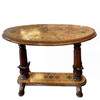 Exceptional Oval Inlaid Side Table 62431