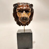 Antique Lion Head on a Stand 54003