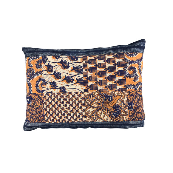 Vintage Indonesian Batik Textile Pillow 31150