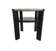 Lucca Limited Edition Table: Stone Top Ebonized Side Table 16524