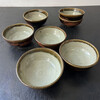 Set of (7) Handmade Studio Pottery Bowls 72050