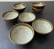 Set of (7) Handmade Studio Pottery Bowls 72050