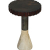 Limited Edition Side Table of Wood and Iron 29869