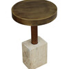 Limited Edition Stone and Metal Side Table 25992