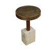 Limited Edition Stone and Metal Side Table 25992