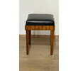 French Deco Burlwood and Leather Stool 65998
