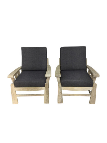 Pair of Lucca Studio Monte Arm Chairs 64320