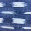 Rare 18th French Indigo Flamme Ikat Textile Pillow 54894