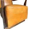 Exceptional French 1930's Leather Arm Chair 76919