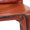 Set of (4) Vintage Mario Bellini Saddle Leather Chairs 20647