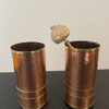 Pair of Arts and Crafts Mixed Metal Vases 59542