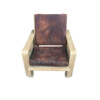 Lucca Studio Remy Oak And Leather Armchair 66390