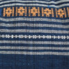 Large Lumbar Vintage Embroidered  Indigo Textile Pillow 20681