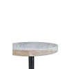 Limited Edition Mixed Metals and Oak Side Table 26140