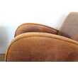 Pair of French 1940's Leather Arm Chairs 61941